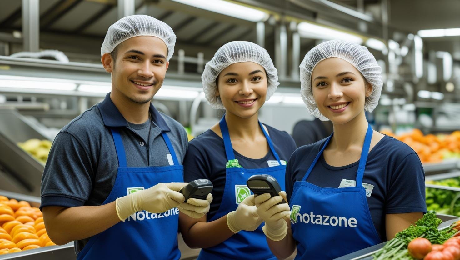 Team Work at NotaZone trace food system