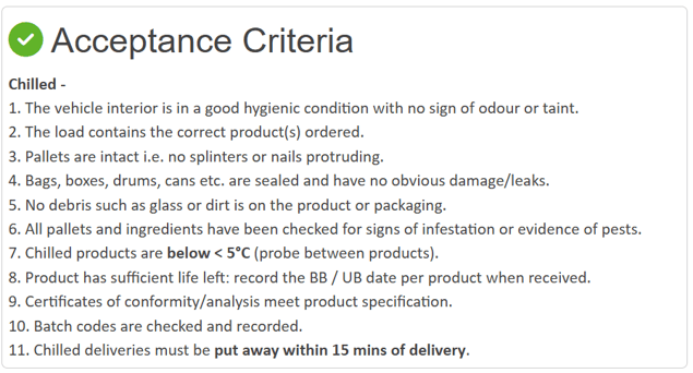 acceptance criteria quality checks